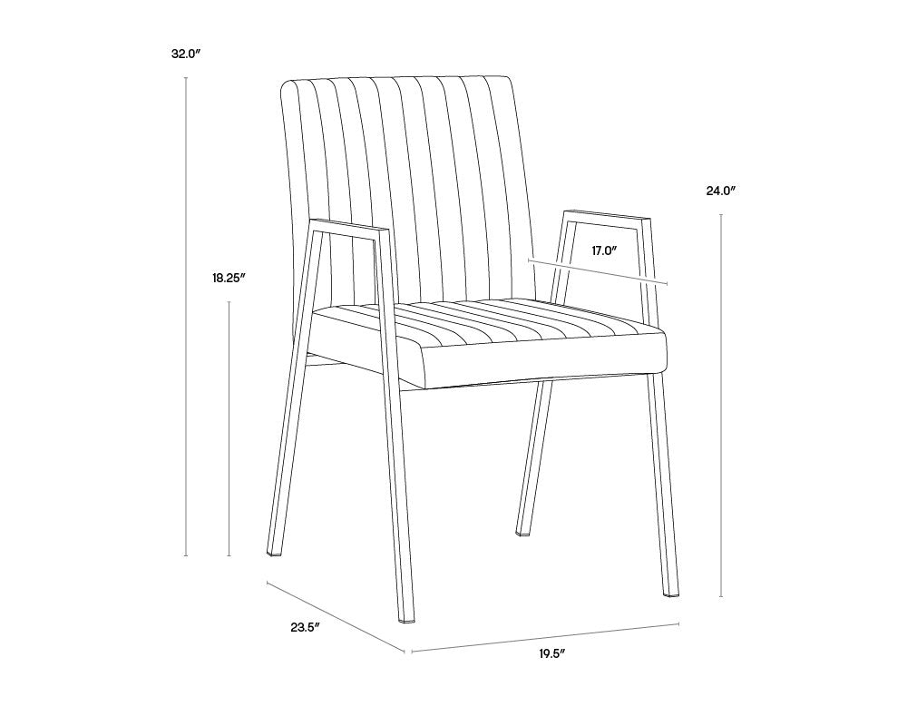 Sunpan Homer Dining Armchair