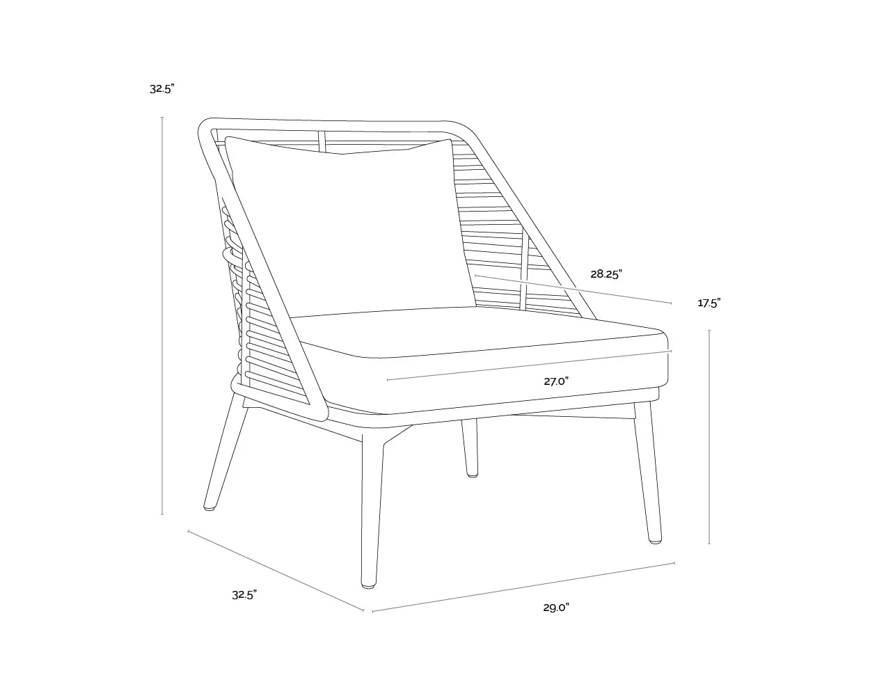 Sunpan Andria Lounge Chair