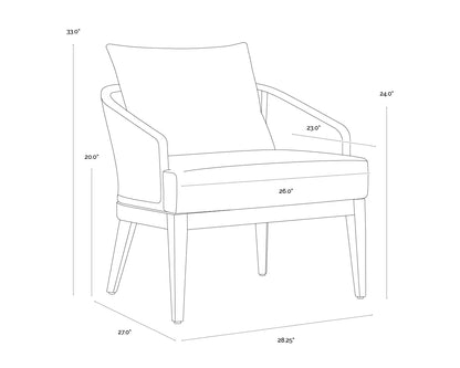 Sunpan Capri Lounge Chair