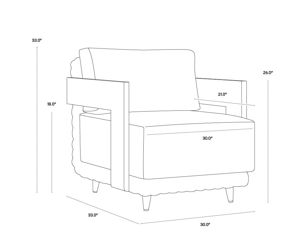 Sunpan Potenza Armchair Palazzo Cream
