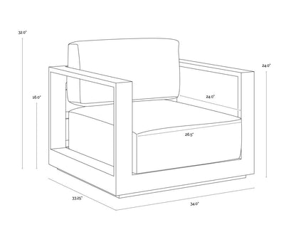 Sunpan Tavira Armchair
