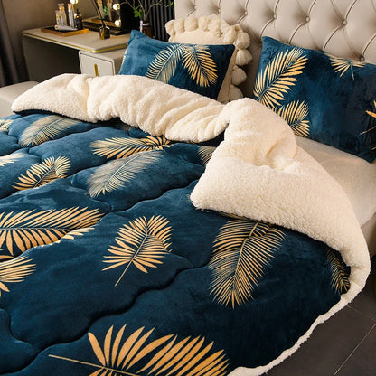 Sherpa Blanket with Quilted Core