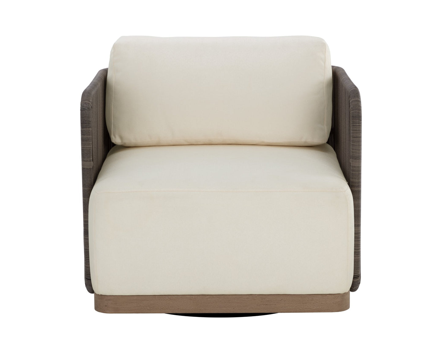 Sunpan Ravenna Swivel Armchair Stinson Cream