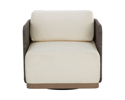 Sunpan Ravenna Swivel Armchair Stinson Cream