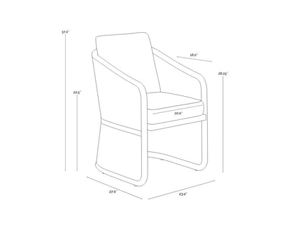 Sunpan Allariz Dining Armchair
