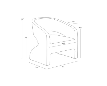 Sunpan Cura Lounge Chair