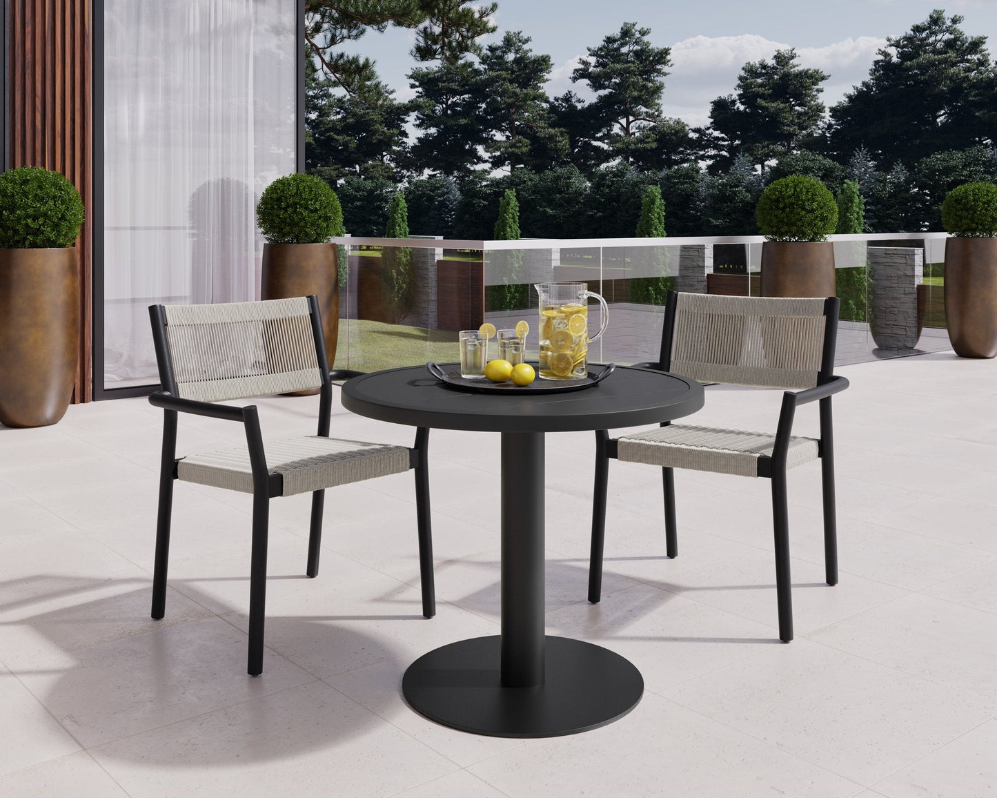 Sunpan Kavala Stackable Dining Armchair Set Of 2