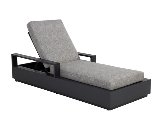 Sunpan Tavira Lounger Charcoal Lanikai Salt And Pepper