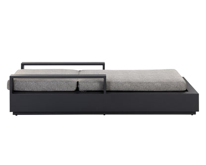 Sunpan Tavira Lounger Charcoal Lanikai Salt And Pepper