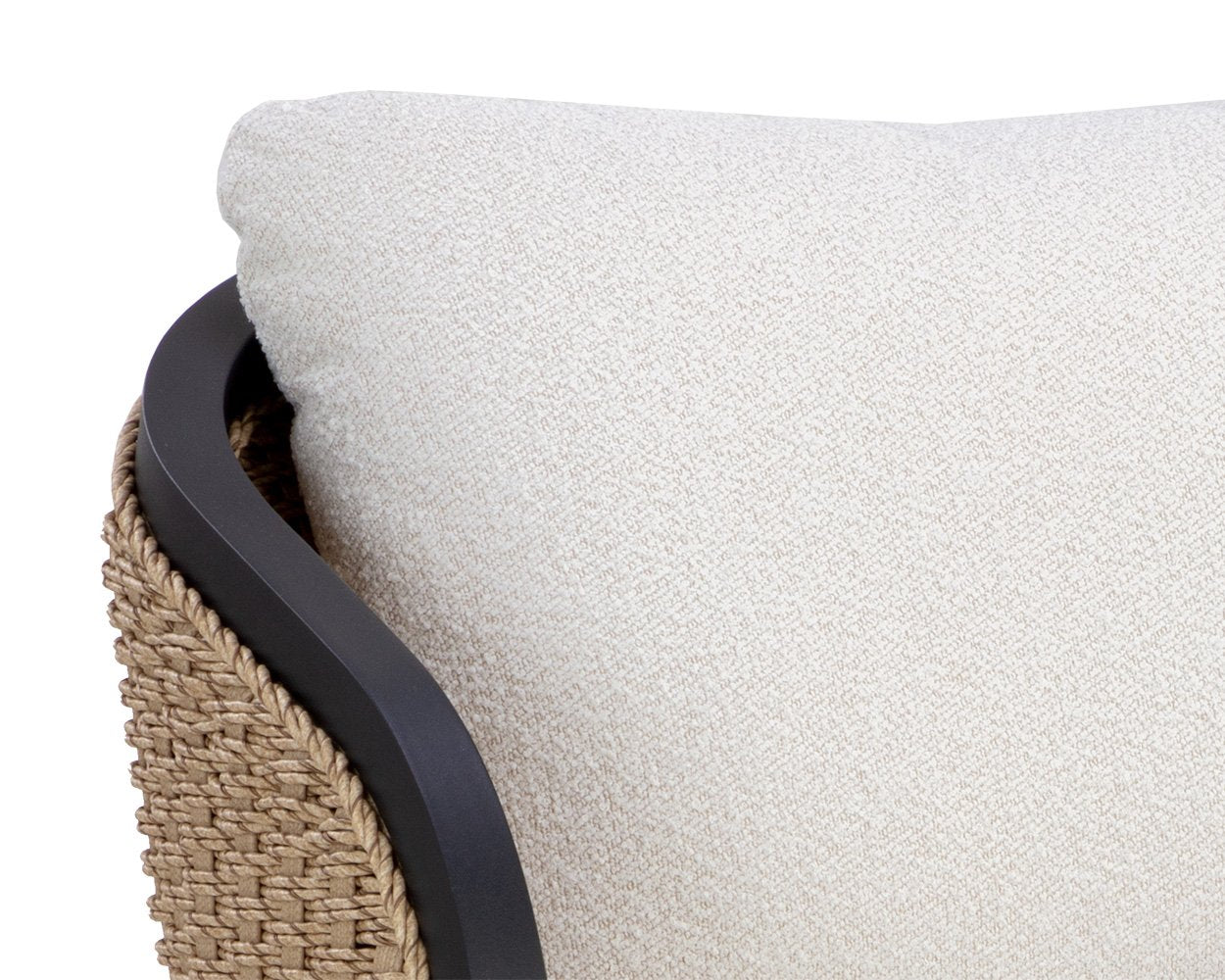 Sunpan Bora Swivel Armchair Louis Cream