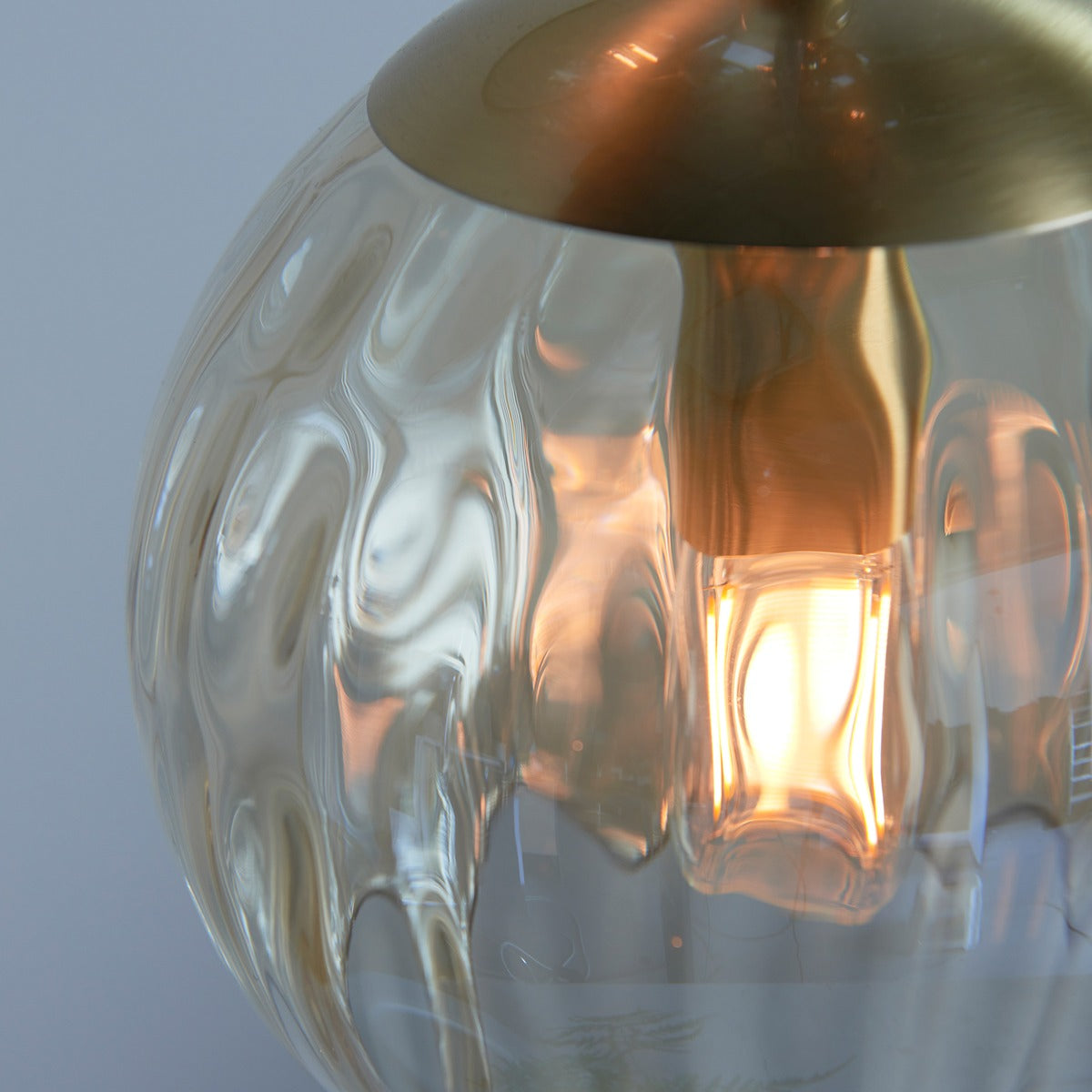 Dimple 3 Pendant Light - Satin Brass