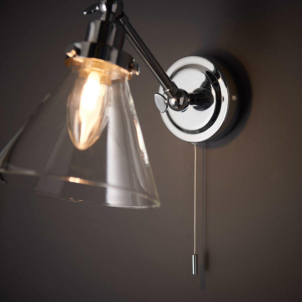 Faraday Bathroom Wall Light - Chrome