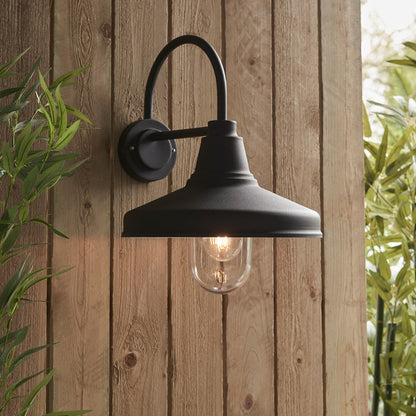 Farmhouse Outdoor Wall Light - Black