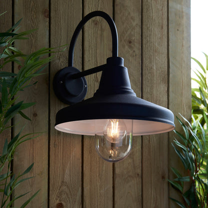 Farmhouse Outdoor Wall Light - Black