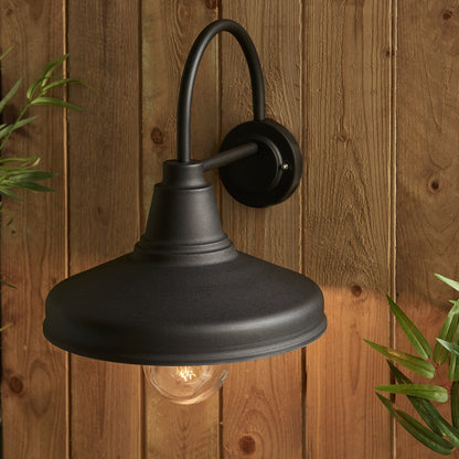Farmhouse Outdoor Wall Light - Black