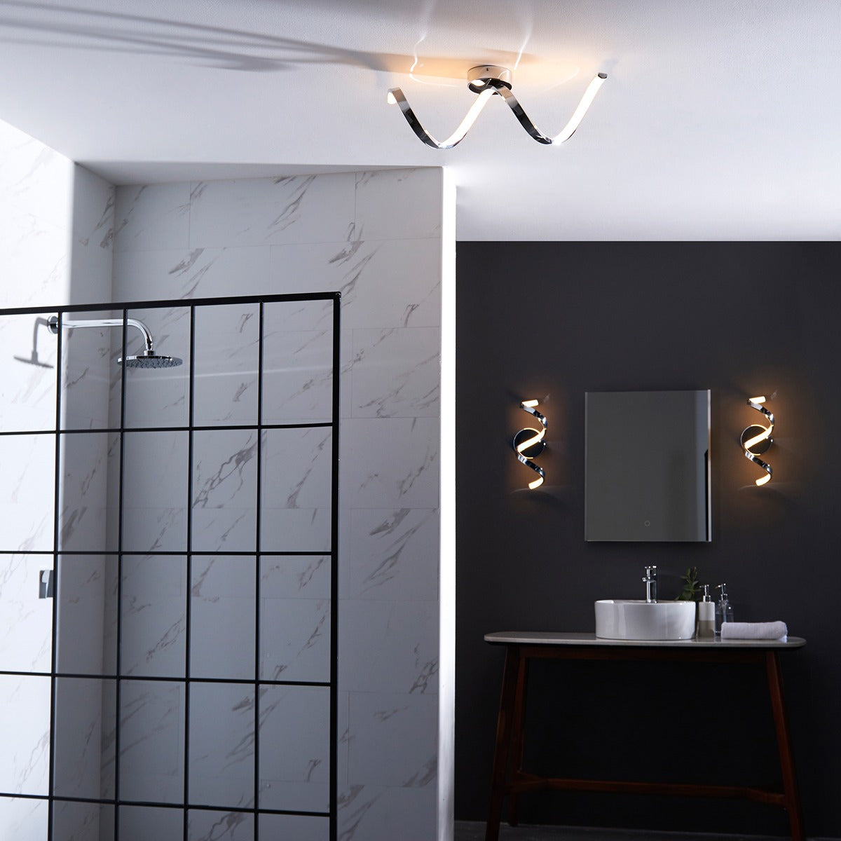 Astral Bathroom Wall Light - Chrome