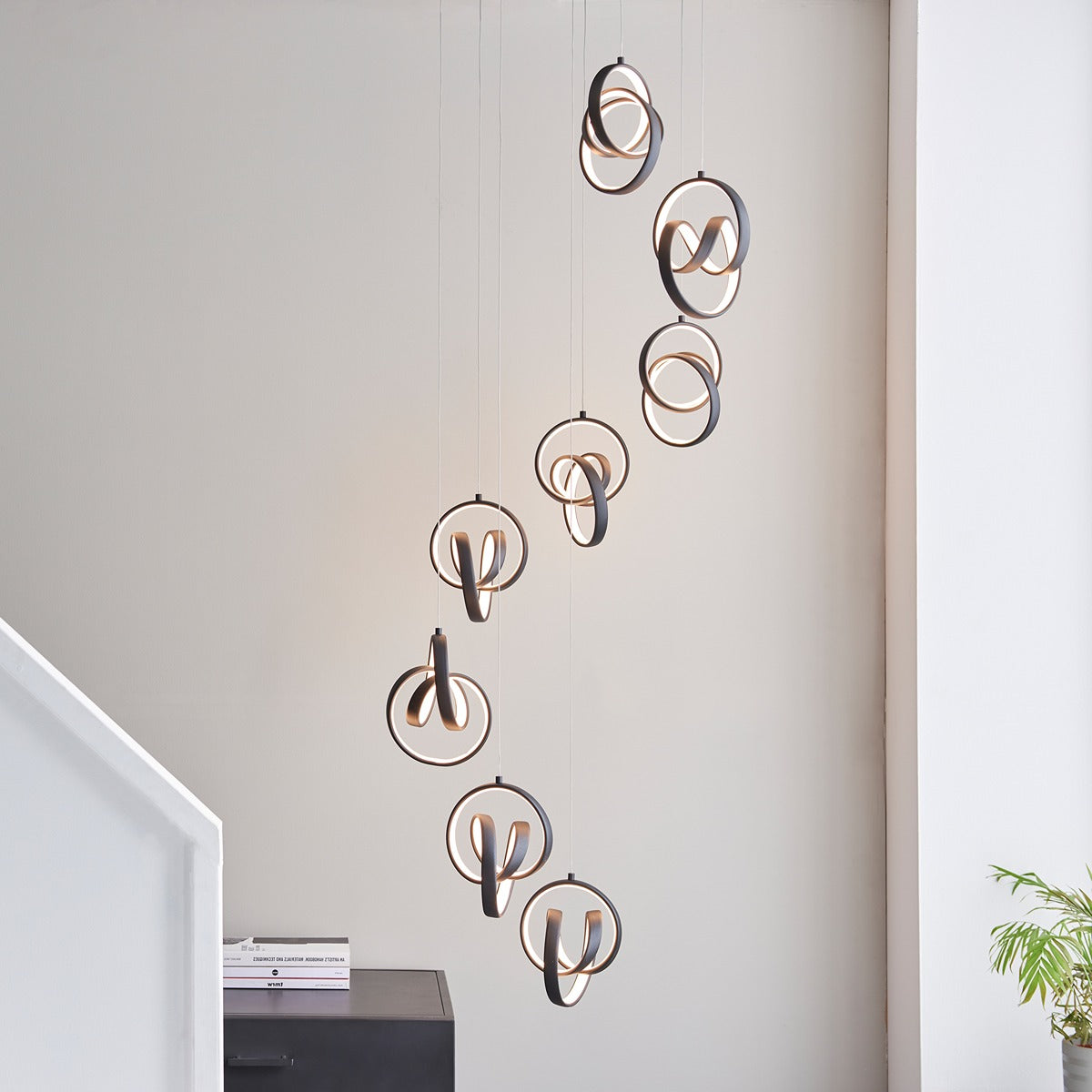 Cosma 8 Pendant Light - Black