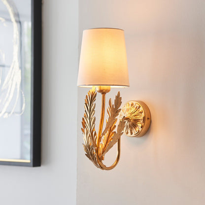 Delphine Leaf Wall Light - Gold