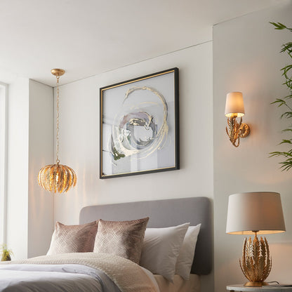 Delphine Leaf Wall Light - Gold