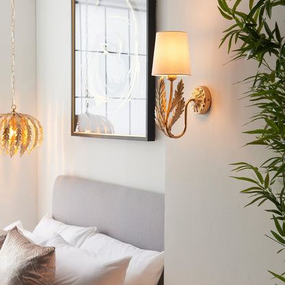 Delphine Leaf Wall Light - Gold