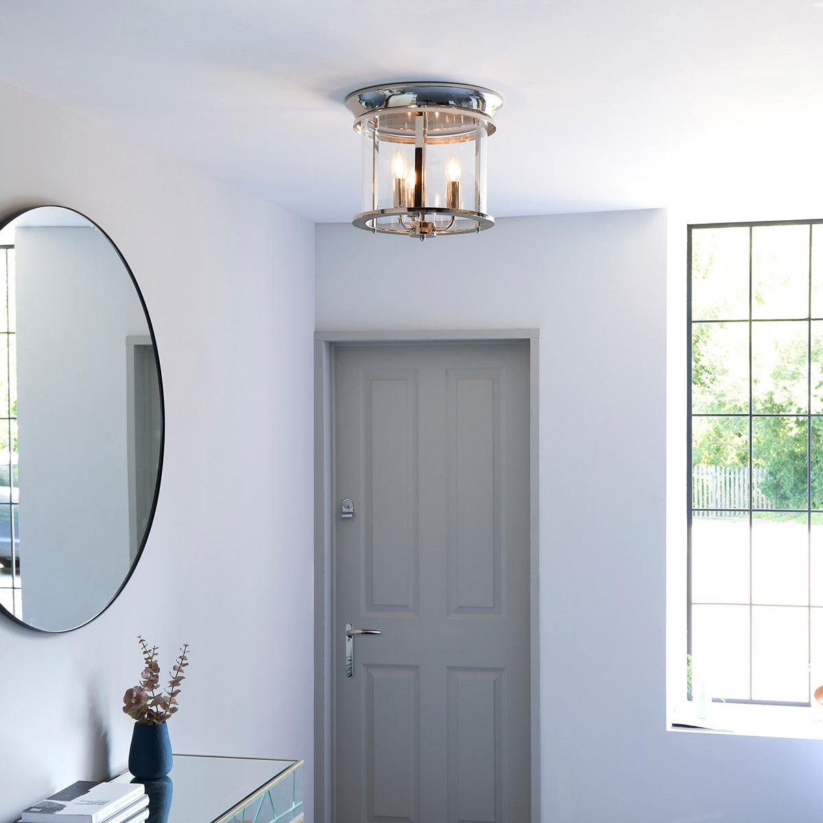 Hampworth 3 Ceiling Light - Silver