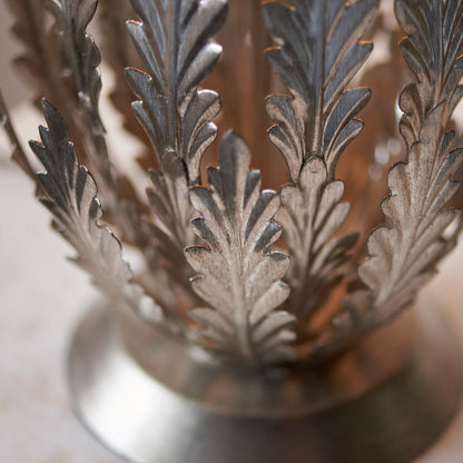 Delphine Leaf Table Lamp - Silver