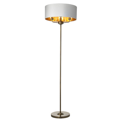 Highclere Floor Lamp - Antique Brass