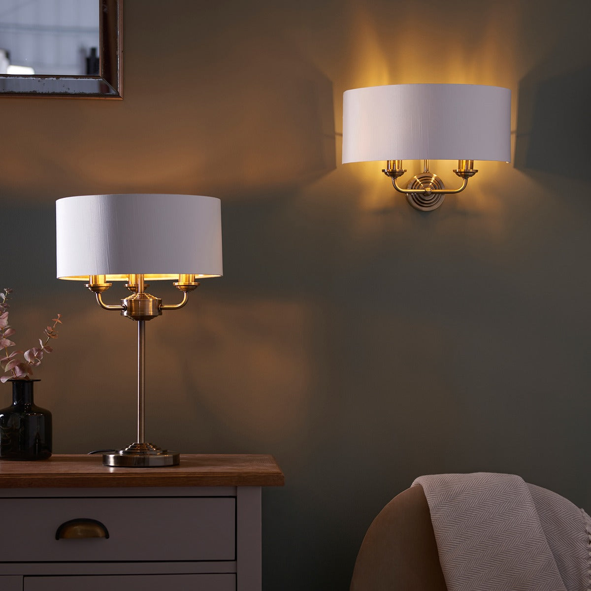 Highclere Wall Light - Antique Brass