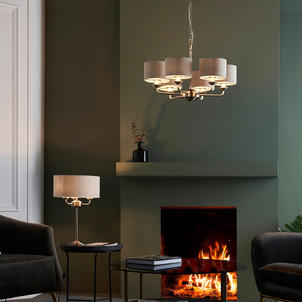 Highclere 6 Multi Pendant Light - Chrome