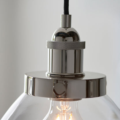Hendon 1 Light Pendant Light - Bright Nickel