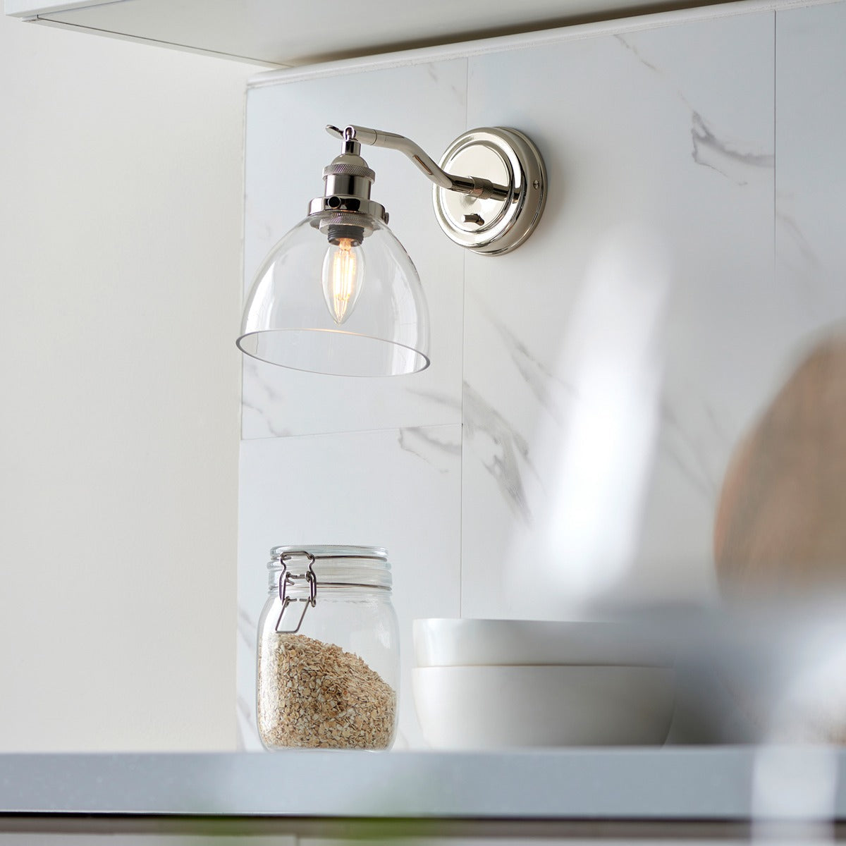Hendon Wall Light - Bright Nickel