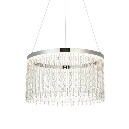 Liliana Crystal Pendant Light - Chrome