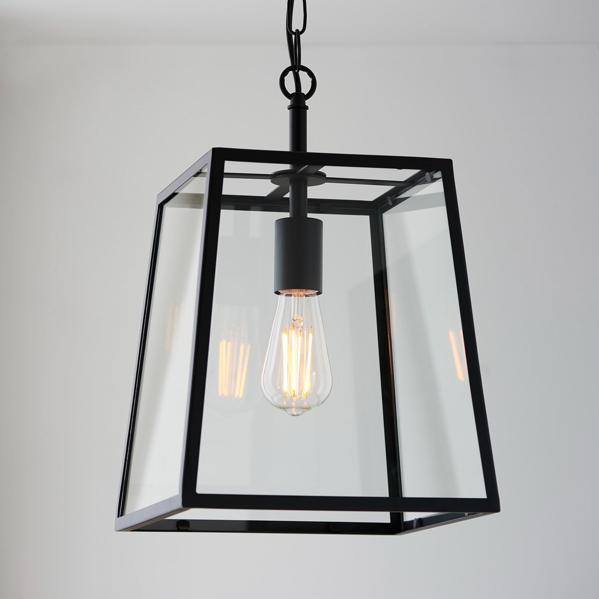 Hurst Lantern Pendant Light - Black