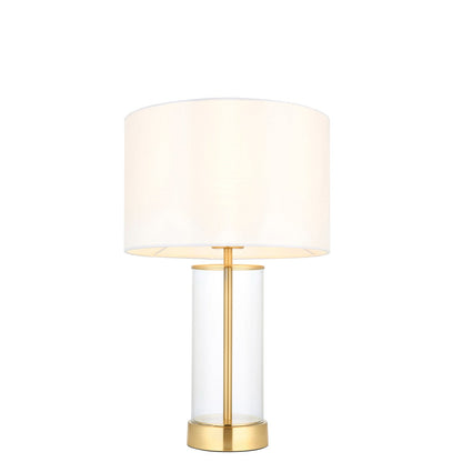 Lessina Glass Table Lamp - Brass