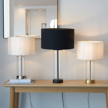 Lessina Glass Table Lamp - Brass