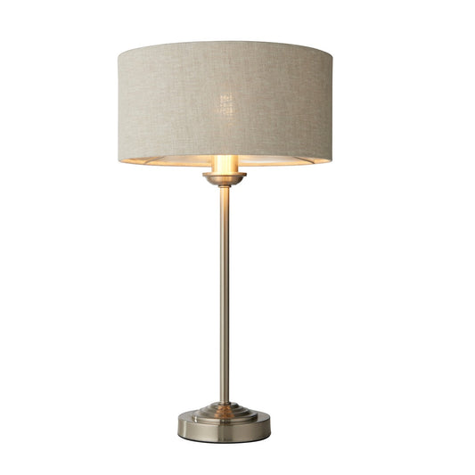 Highclere Table Lamp - Chrome