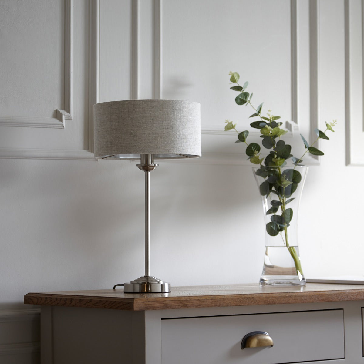 Highclere Table Lamp - Chrome