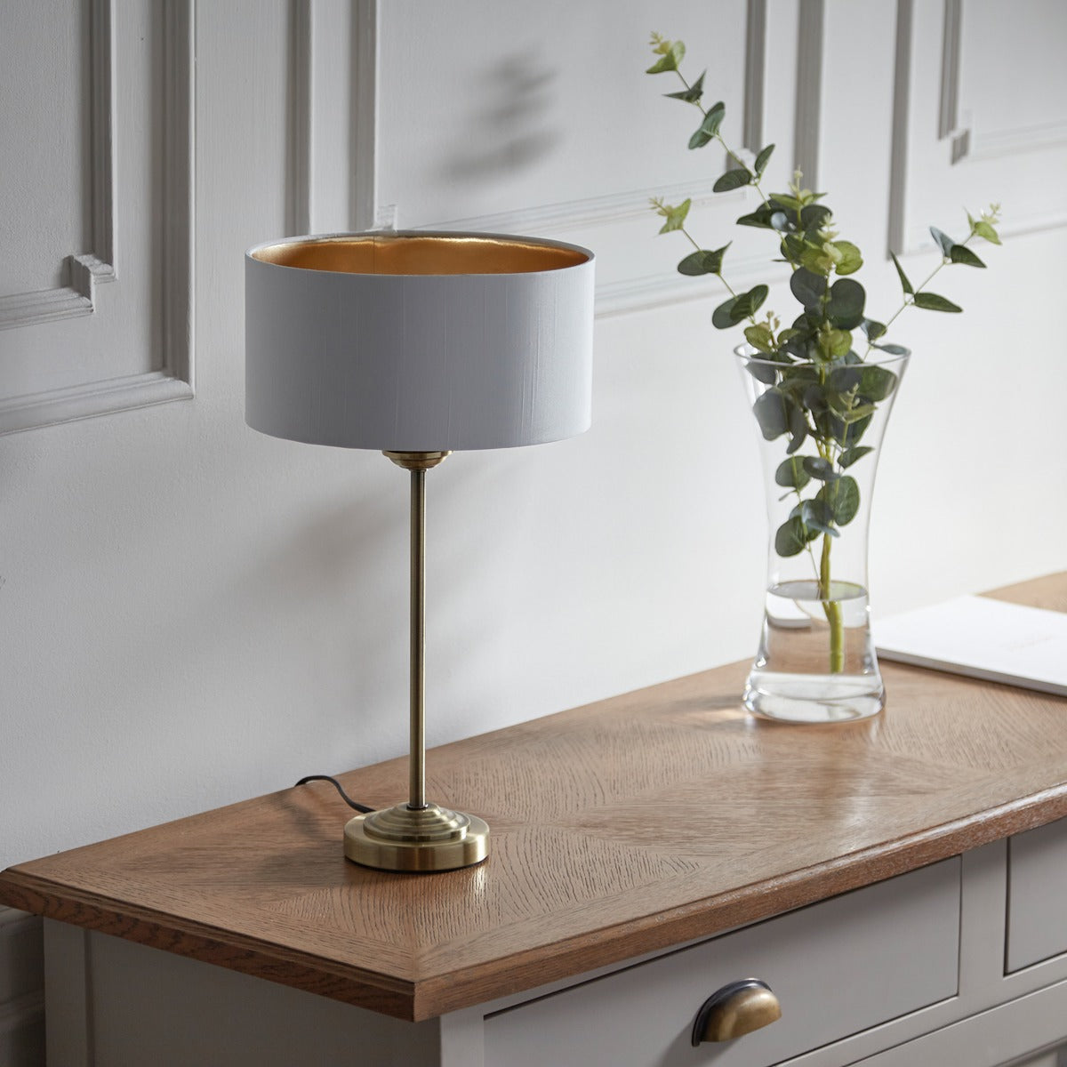 Highclere Table Lamp - Antique Brass