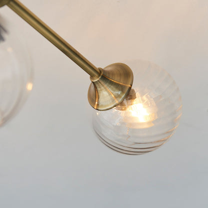 Allegra 6 Ceiling Light - Antique Brass