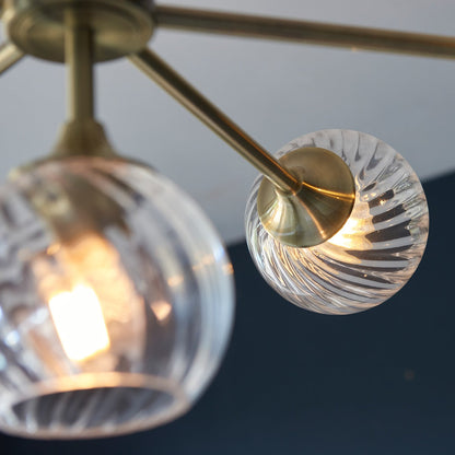 Allegra 8 Pendant Light - Antique Brass