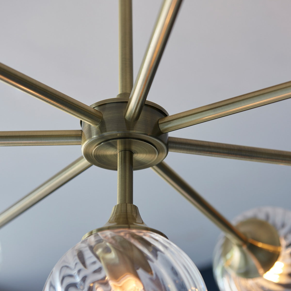 Allegra 8 Pendant Light - Antique Brass
