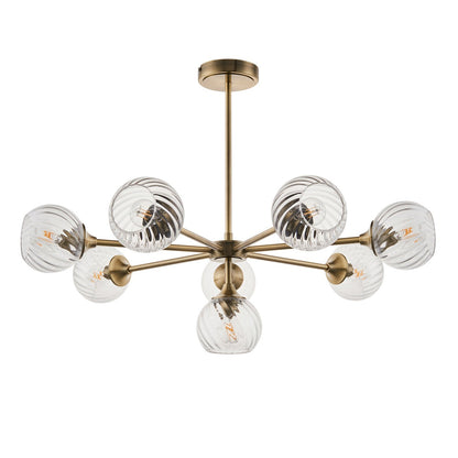 Allegra 8 Pendant Light - Antique Brass