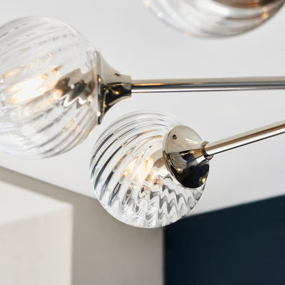 Allegra 8 Pendant Light - Bright Nickel