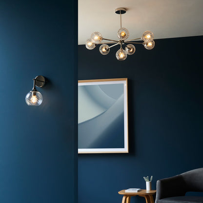 Allegra 8 Pendant Light - Bright Nickel