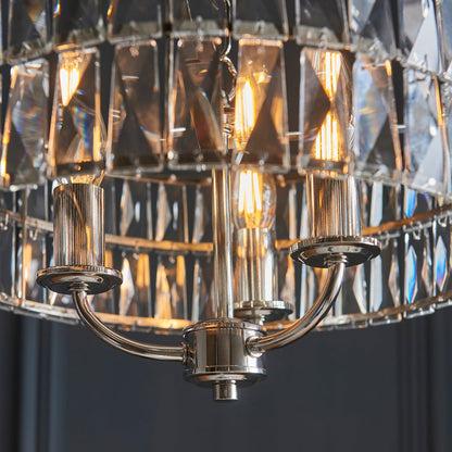 Clifton 3 Pendant Light - Bright Nickel