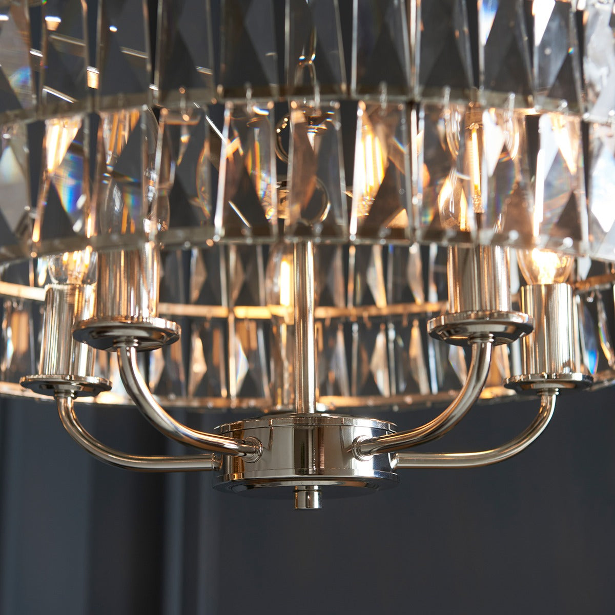 Clifton 5 Pendant Light - Bright Nickel