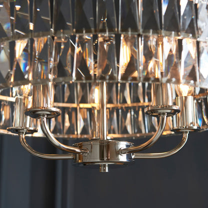 Clifton 5 Pendant Light - Bright Nickel
