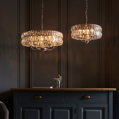 Clifton 5 Pendant Light - Bright Nickel