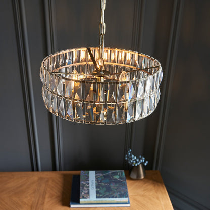 Clifton 3 Pendant Light - Antique Brass