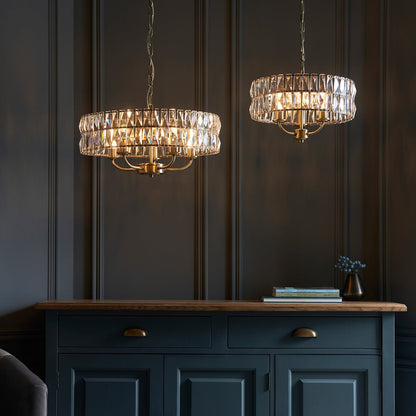 Clifton 3 Pendant Light - Antique Brass
